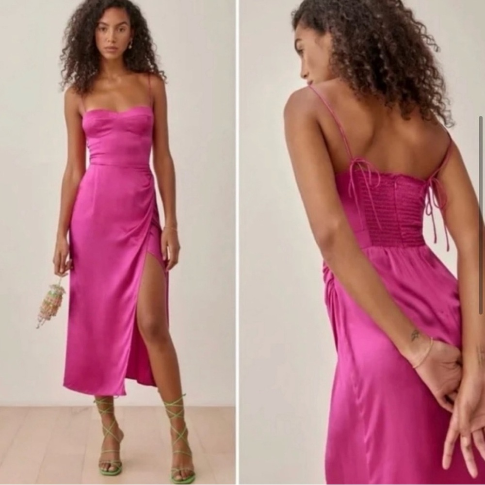Reformation Marguerite Dress in Flambe